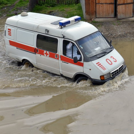 В Оренбургской области затоплены медицинские объекты