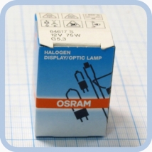 Лампа галогенная (галогеновая) Osram 64617S 12V 75W G5,3-4,8  Вид 1