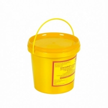 Емкость для сбора колюще-режущих медицинских отходов 1 литр (желтый)