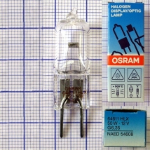 Лампа галогенная (галогеновая) Osram HLX 64611 12V 50W G6,35