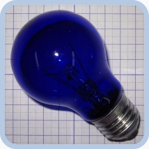 Лампа синяя БС 230-240-100 E27