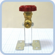 Клапан запорный проходной К-1409-250 с кронштейном  Вид 7