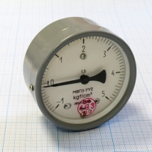 Мановакуумметр МВПЗ-УУ2-5 кгс/см2 х 1.5 осевой   Вид 1