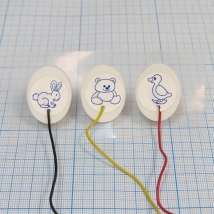Электрод однораз 23х30мм, PG10S/RU2330W-DIN для новорожд. с кабелем 50 см и разъёмом 1,5мм (уп/3 шт.)  Вид 5