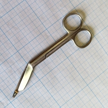 Ножницы (по Листеру) для разрезания повязок с пуговкой, 14,5 см 27-104 Lister (Sammar)  Вид 4