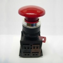 Кнопка с фиксацией красная грибок BACO L22EC01