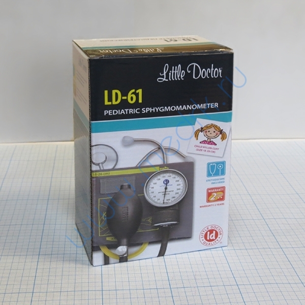 Тонометр педиатрический LD-61 со стетоскопом  Вид 9