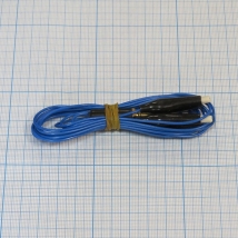 Кабель ПВХ синий 2 углетканевых токопровода к аппарату Поток-1  Вид 1