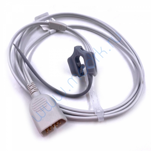 Датчик пульсоксиметрический SpO2 для монитора пациента Nihon Kohden, подключение через кабель-удлинитель, неонатальный, 9 Pin, 1,5m  Вид 1