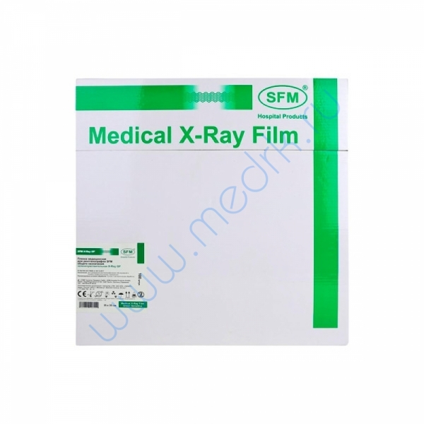 Рентгеновская пленка 35х35 SFM X-Ray GF, зеленая чувствительность  Вид 1