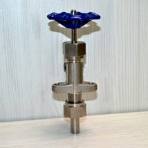 Запорный газовый угловой игольчатый клапан ZF-06 (DX-06)