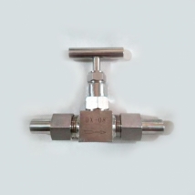 Запорный газовый угловой игольчатый клапан ZF-08 (DX-08)