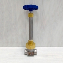 Запорный клапан криогенный типа DJ-10A с длинным штоком. PN50