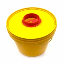 Емкость для сбора колюще-режущих отходов 3,0 литр (желтый)   Вид 1